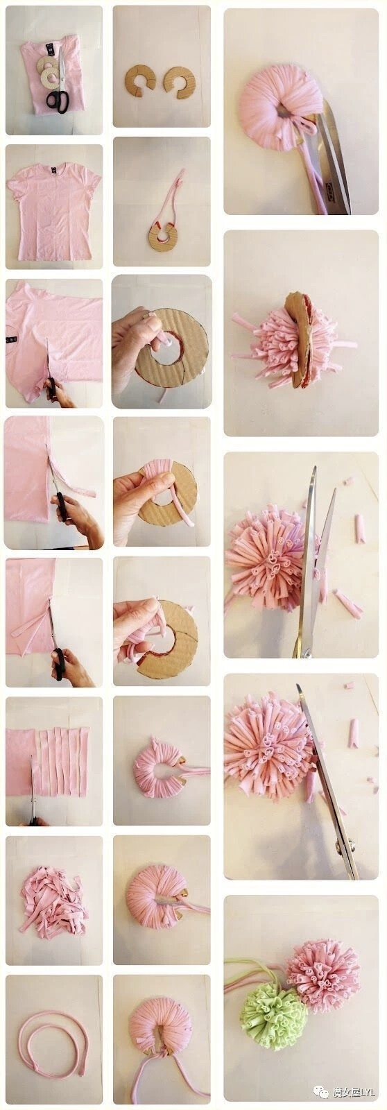 DIY教室——如何用废布料造花
