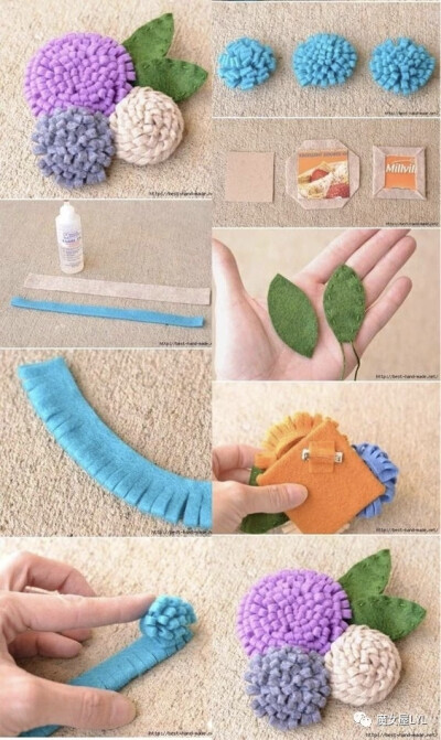 DIY教室——如何用废布料造花