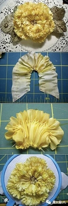 DIY教室——如何用废布料造花