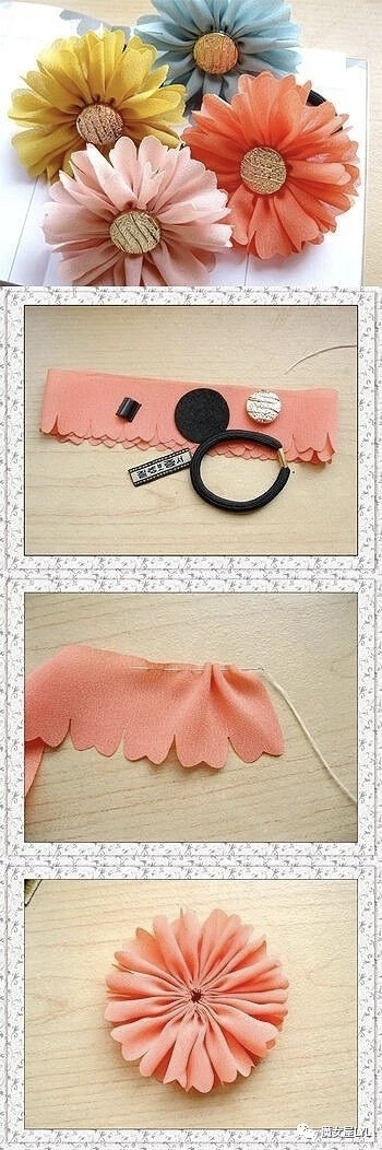 DIY教室——如何用废布料造花