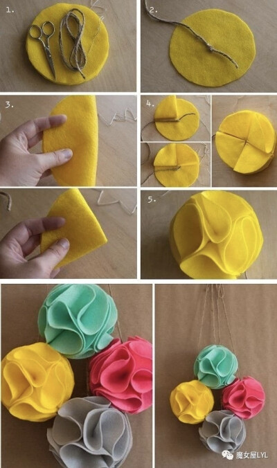 DIY教室——如何用废布料造花