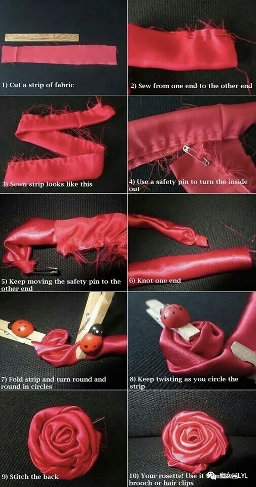 DIY教室——如何用废布料造花