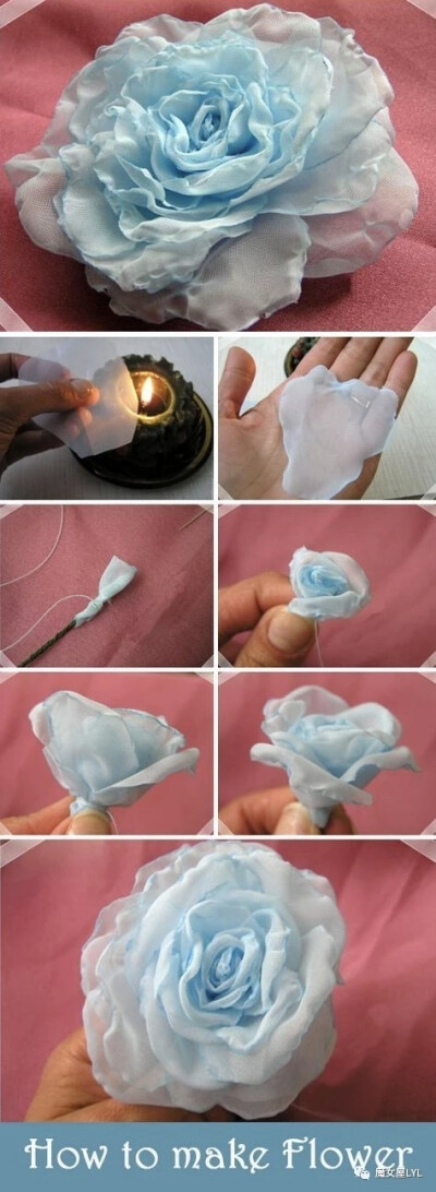 DIY教室——如何用废布料造花
