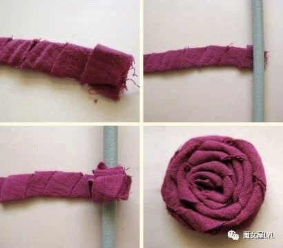 DIY教室——如何用废布料造花