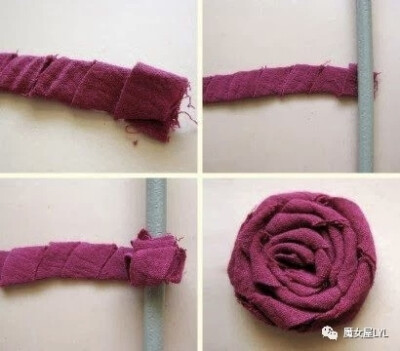 DIY教室——如何用废布料造花