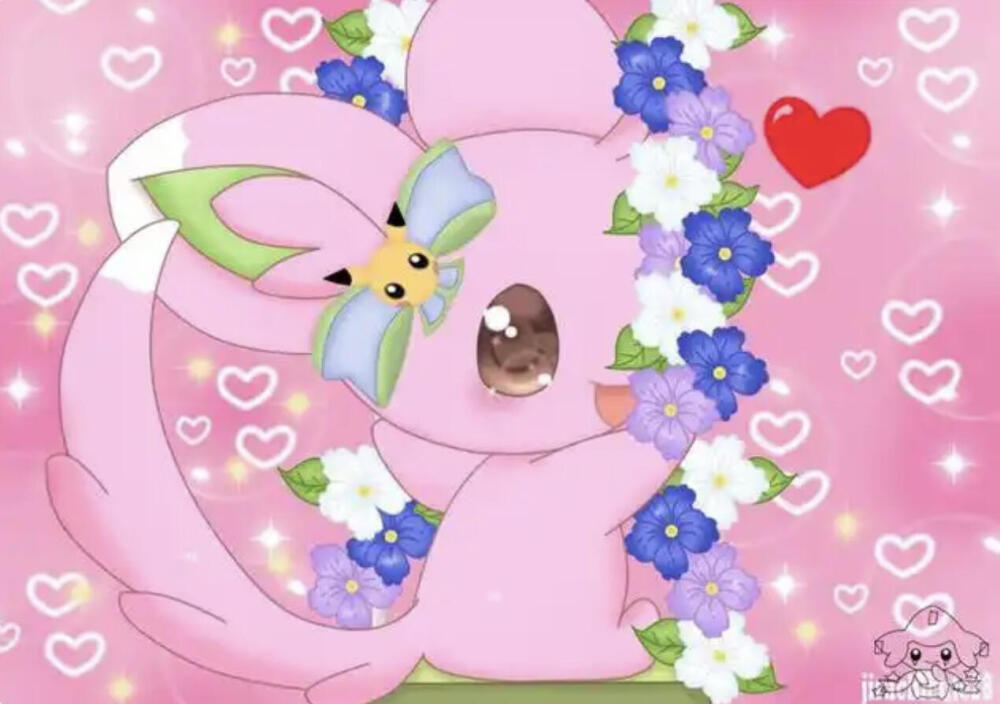 宝可梦可爱插图