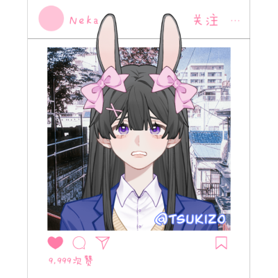 猫露露捏脸^⌯◡⌯^ ੭
其实露露也可以没有小角！
软件：捏卡