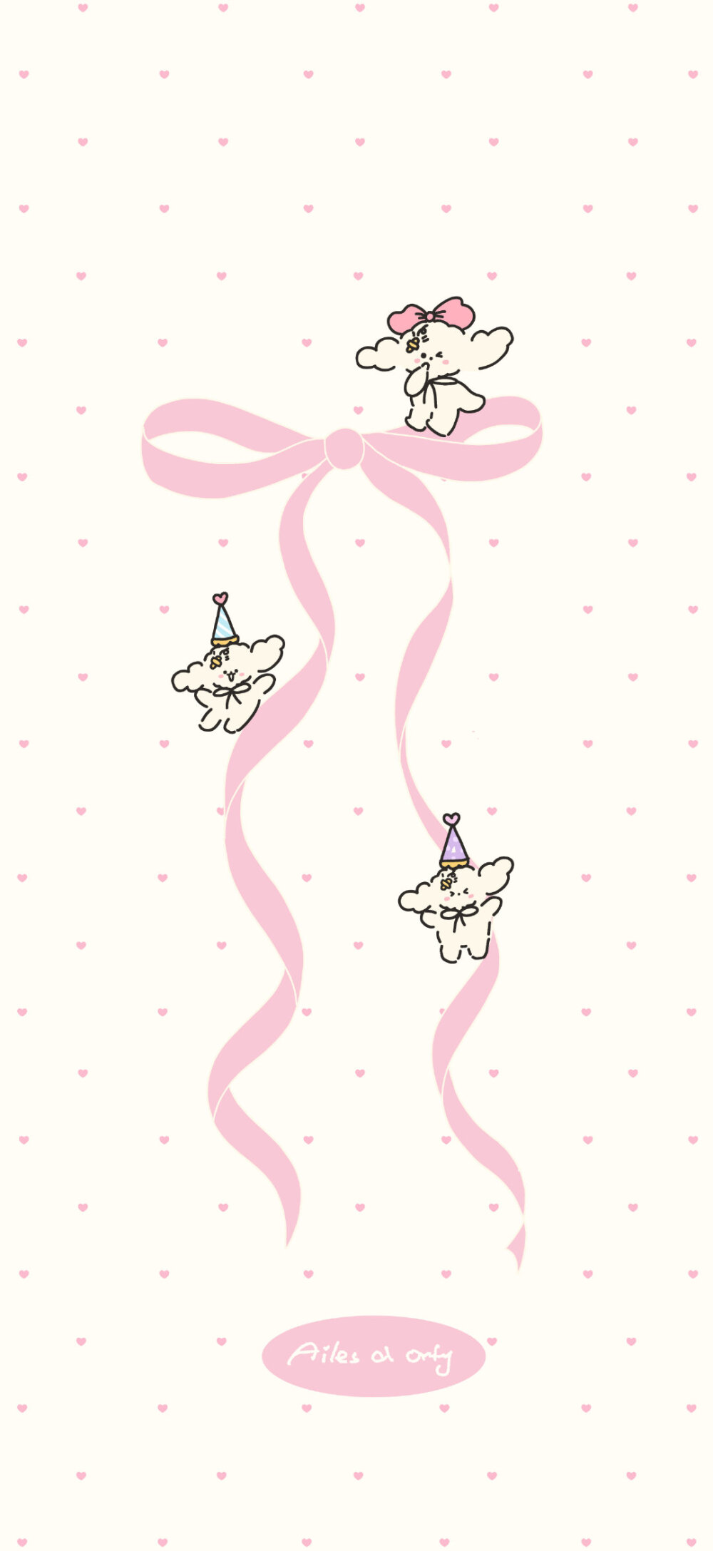 蝴蝶结手机壁纸锁屏套图