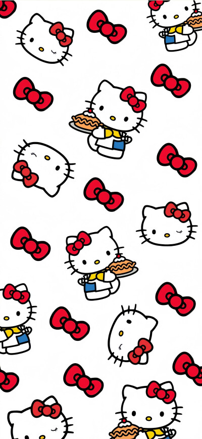 满屏HelloKitty可爱壁纸.ᐟ.ᐟ
图源：过期小朋友
#插画壁纸#