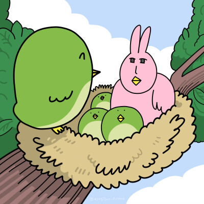 粉红兔子