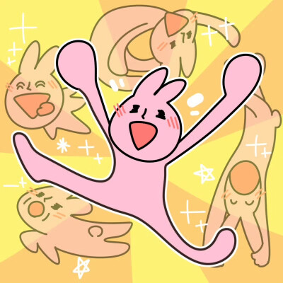 粉红兔子