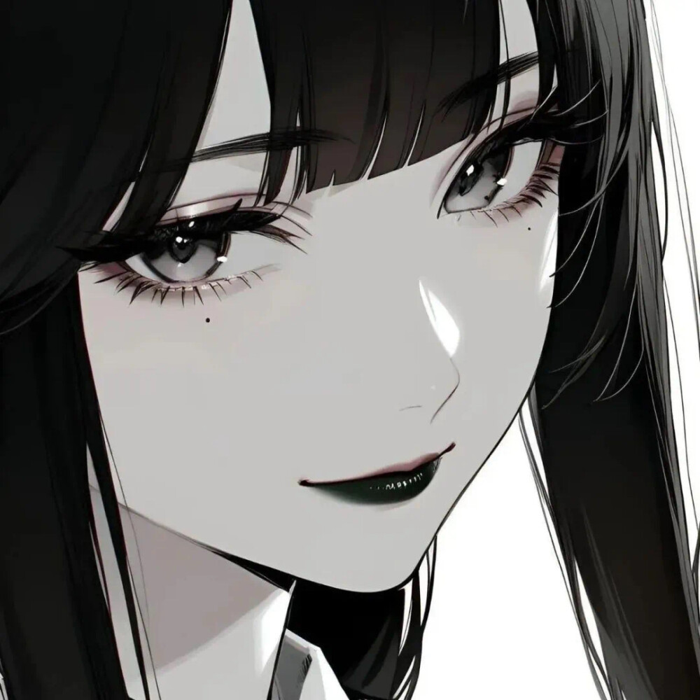 黑白动漫女头