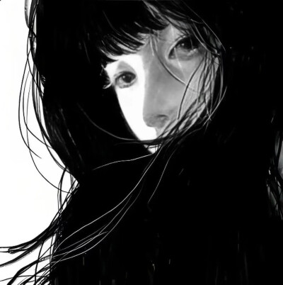 黑白动漫女头