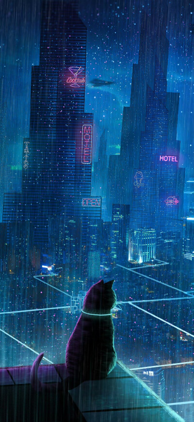 蓝色