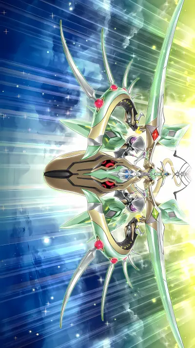 龙族/融合/灵摆/效果，灵摆刻度13。霸王天龙 异色眼霸弧光迹龙。游戏王Arc-V。(侵权删)