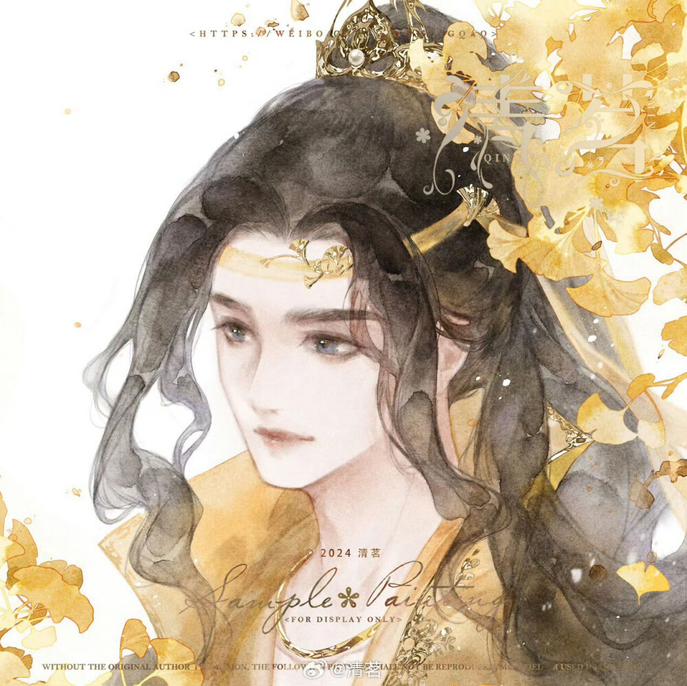 清茗，插画，壁纸，清新，少女，唯美，古风