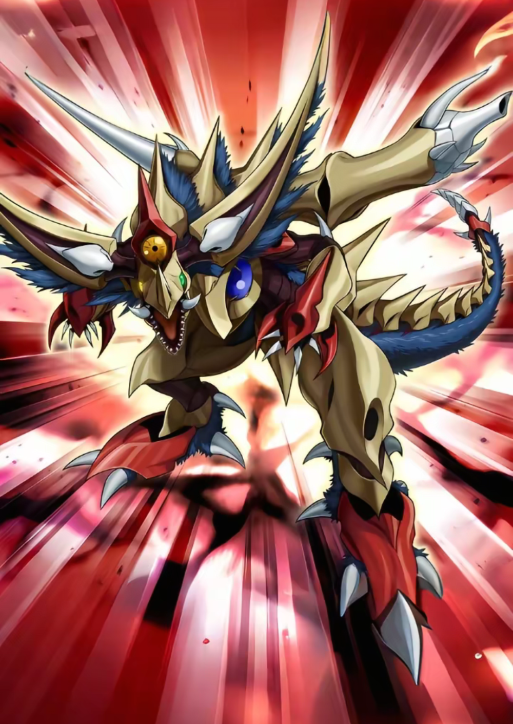 网友自制AI扩图，融合召唤，猛兽眼灵摆龙。游戏王Arc-V。(侵权删)