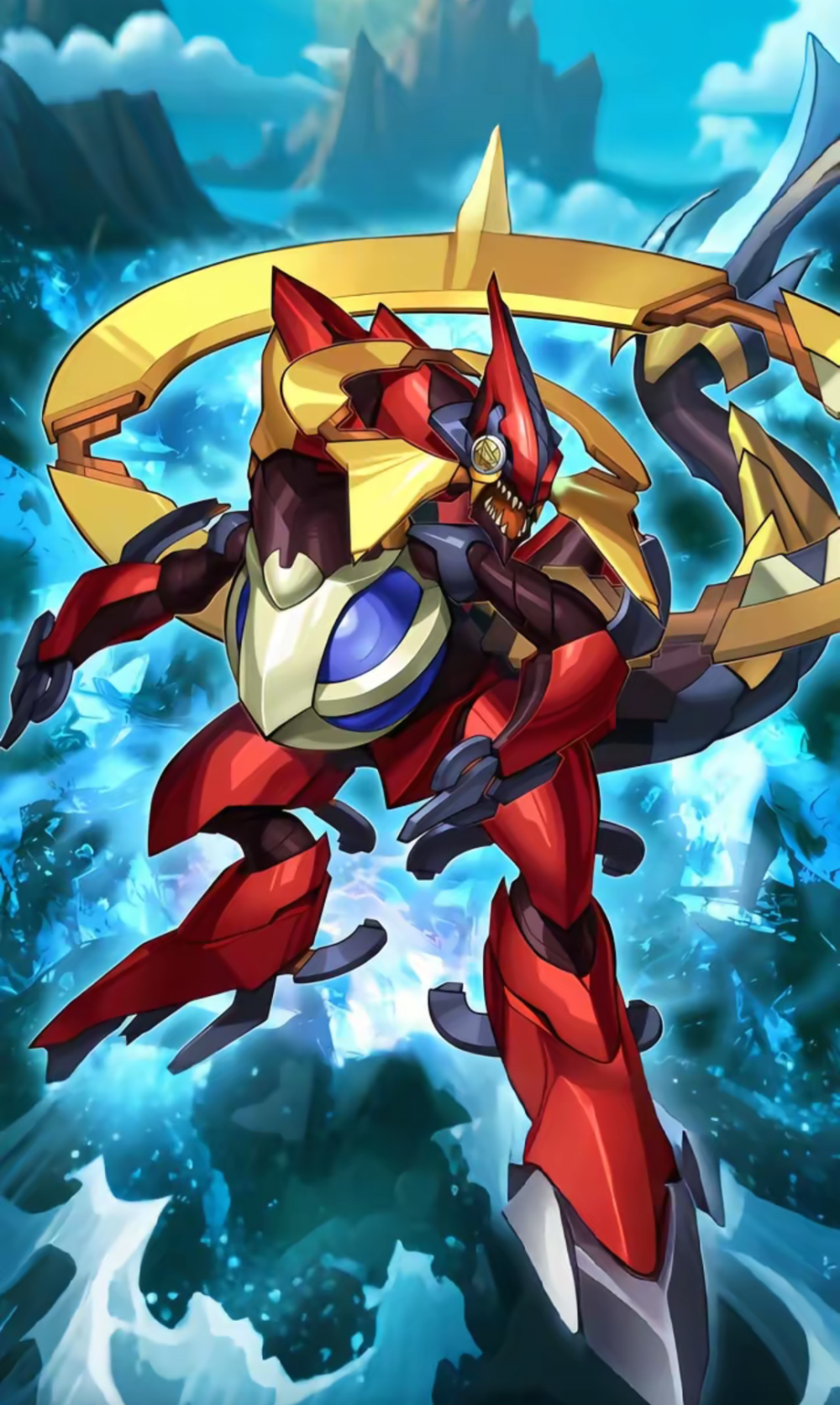 网友自制AI扩图，融合召唤，秘术眼灵摆龙。游戏王Arc-V。(侵权删)