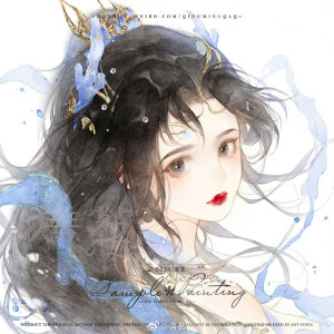 清茗，插画，壁纸，清新，少女，唯美，古风