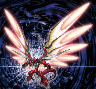 龙族/超量/灵摆/效果，灵摆刻度1，超量召唤，霸王烈龙 异色眼烈火龙。(侵权删)