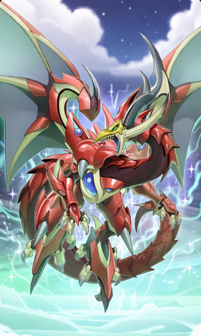 网友自制AI扩图，龙族/效果，异色眼上级龙。游戏王Arc-V。(侵权删)