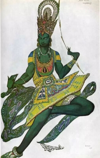 Léon Bakst
1866年1月27日——1924年12月28日
是上世纪俄罗斯芭蕾舞团的著名服装造型设计师，他的异国情调，色彩丰富的舞台服饰，为谢尔盖·达基列夫的俄罗斯芭蕾舞团增色。
今天就来看些他的作品，首先，他是一个…