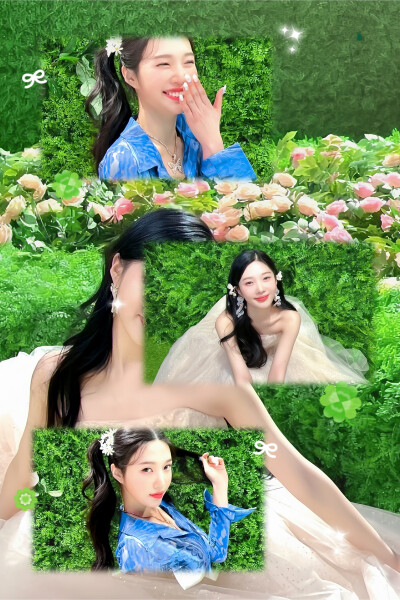 •The princess among the flowers
