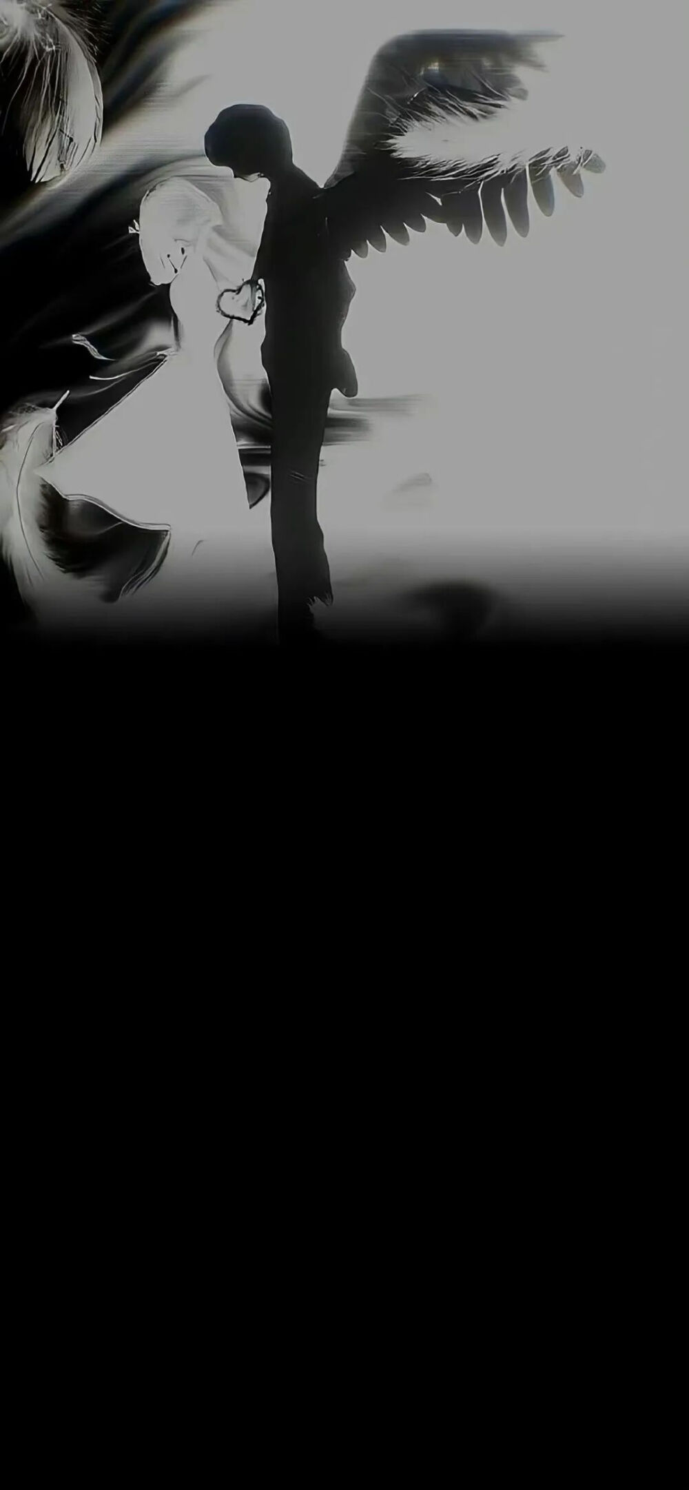 黑色渐变聊天壁纸ᰔᩚ
