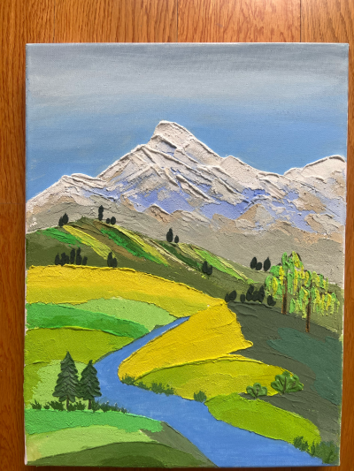 石英砂山画