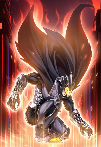 网友自制AI同人创作，战士族/效果，假面英雄 暮鸦。游戏王假面英雄。(侵权删)