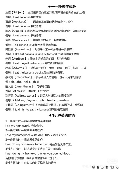 初中英语语法