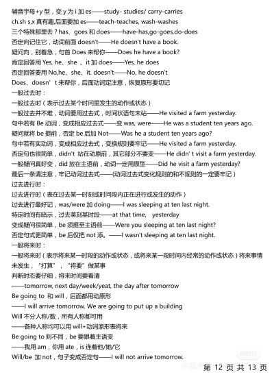 初中英语语法