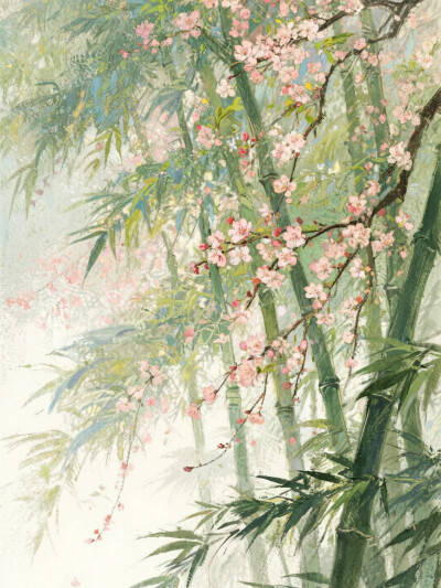 国风中式美学 人间四月芳菲尽 山寺桃花始盛开 国风壁纸 一颗酸苹果的壁纸库