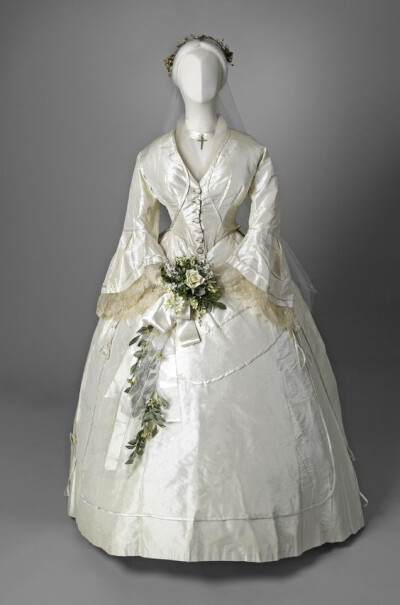 Wedding dress, 1865 From the Sigal Museum