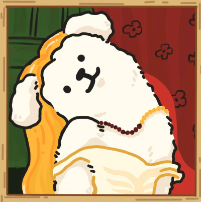 线条小狗 世界名画