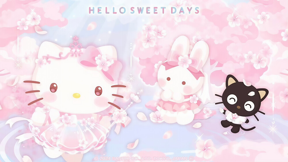 三丽鸥 |
桜雨と湖面で
ワルツを