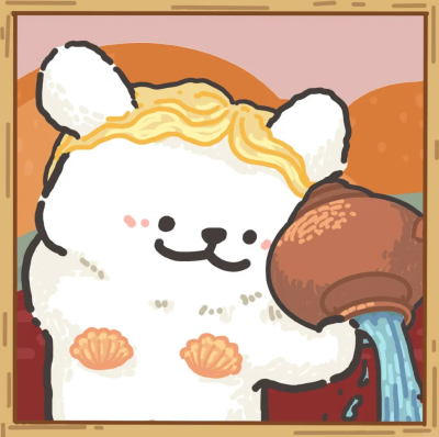 线条小狗 世界名画