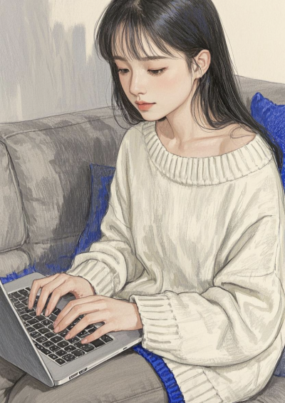 认真的时候真美