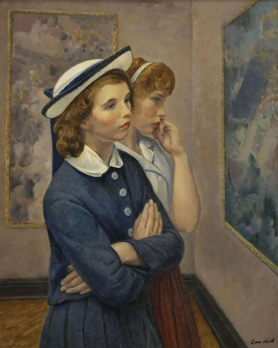 《看展的女孩》The girl at the show
莱昂·克罗尔（Leon Kroll）
1964年；尺寸未知；画布油画