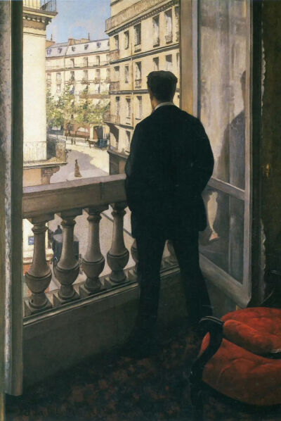 《站在窗后的男人》Young Man at His Window
居斯塔夫·卡耶博特（Gustave Caillebotte）
1875年；尺寸未知；画布油画