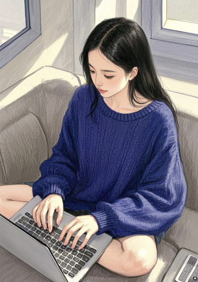 认真的时候真美