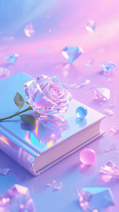 水晶玫瑰花