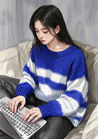 认真的时候真美