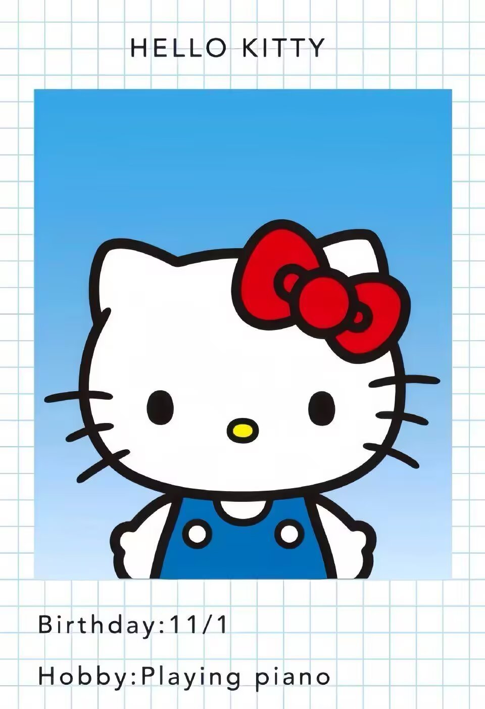 三丽鸥角色证件照