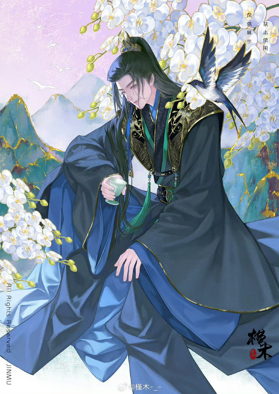 插画精选｜画师：槿木-_-