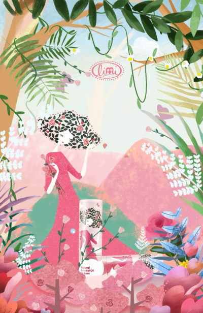 Limi里美 天然植物纯美润唇膏