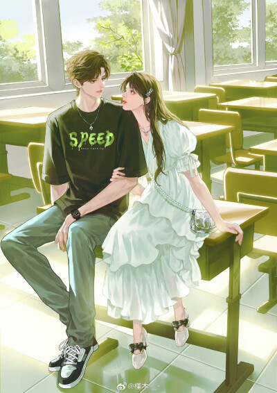 插画精选｜画师：槿木-_-
