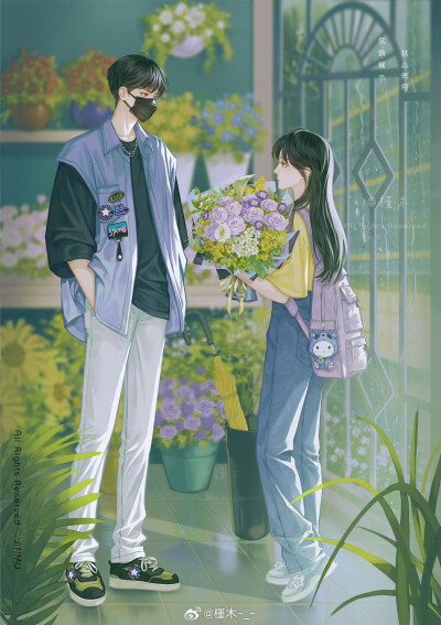 插画精选｜画师：槿木-_-