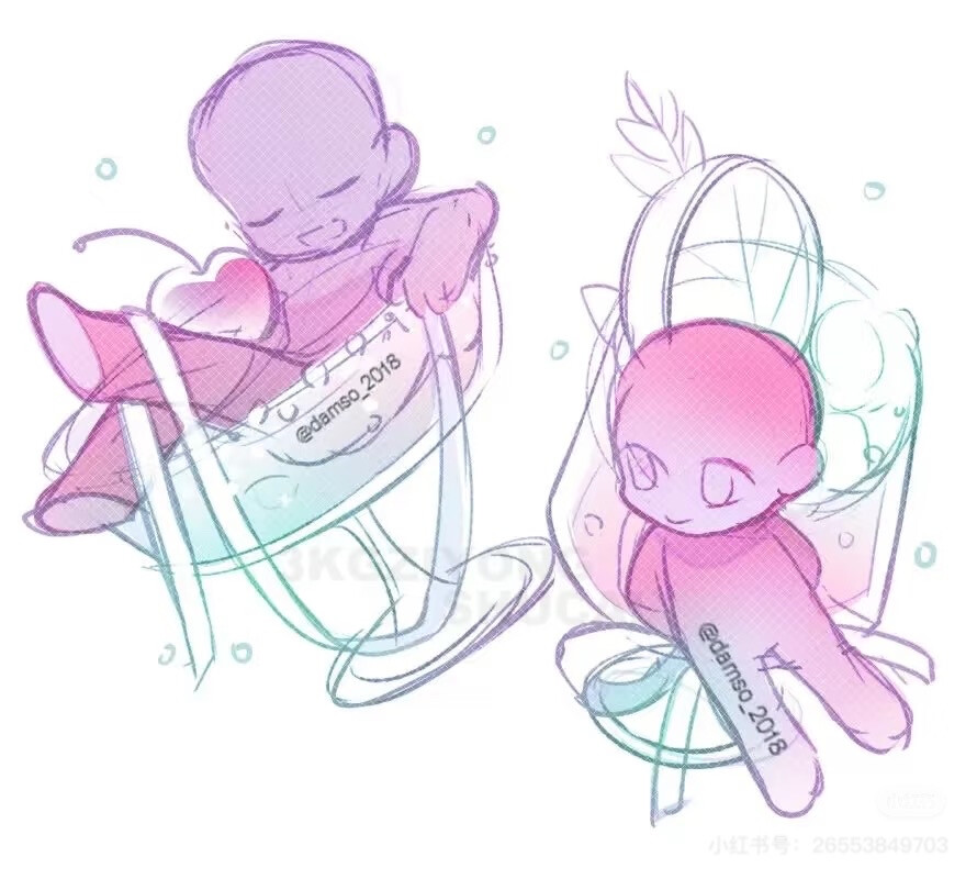 人体线稿，各个地方收集的好看线稿