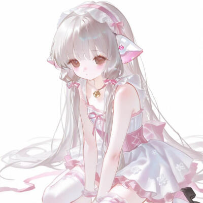 动漫女生头像 人形少女天使心 ai